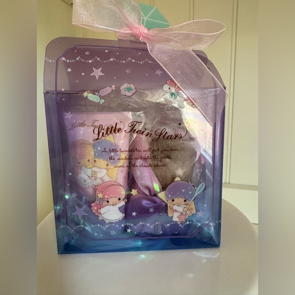 COPY - NEW Sanrio Little Twin Stars 2000 Hand Lotion and Washcloth Set